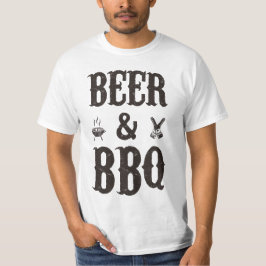 Bier en BBQ T-shirt
