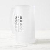 Bier- en bierliefhebbers matglas bierpul (Voorkant links)