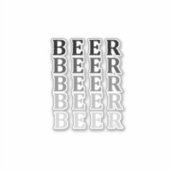 Bier- en bierliefhebbers sticker (Voorkant)