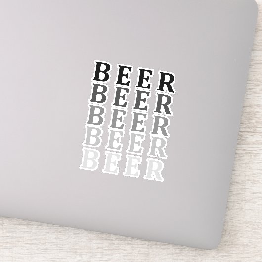 Bier- en bierliefhebbers sticker (Detail)