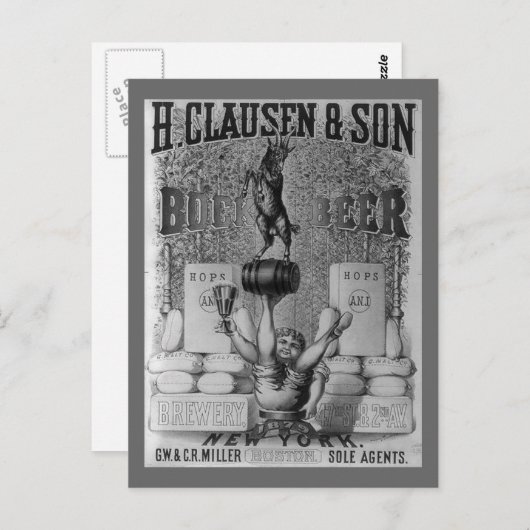  bier en briefkaart (Voorkant / Achterkant)