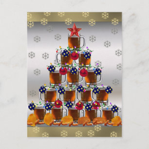 Bier en chips briefkaart