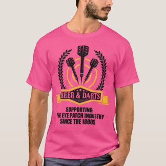 Bier en darts sinds 1800s t-shirt