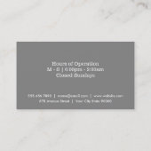 Bier en glas (sinaasappel) visitekaartje (Achterkant)