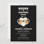 Bier en luier Bash Party Kaart (Voorkant)