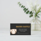 Bier en Luiers Baby shower Luier Raffle Informatiekaartje (Staand voorkant)