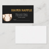 Bier en Luiers Baby shower Luier Raffle Informatiekaartje (Voorkant / Achterkant)