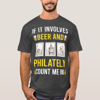 Bier- en Philatelpostzegels T-shirt