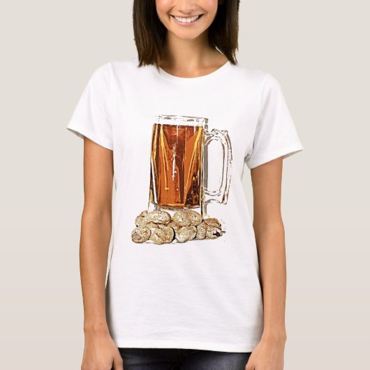 Bier en pinda's t-shirt (Voorkant)