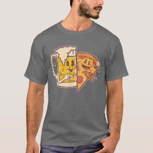 Bier en Pizza Cute Funny Best Friends Pizza 101 T-shirt