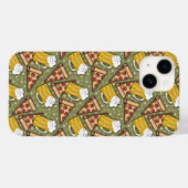 Bier- en pizzaliefhebbers Case-Mate iPhone case (Achterkant (horizontaal))