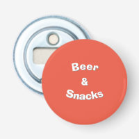 Bier en snacks aanpasbare slogan