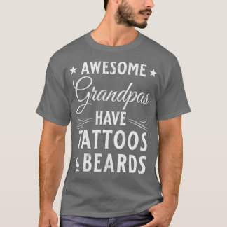 Bier en Tattoo Gift Bearded Grandfather Classic T-shirt