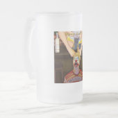 bier en tenen matglas bierpul (Voorkant links)