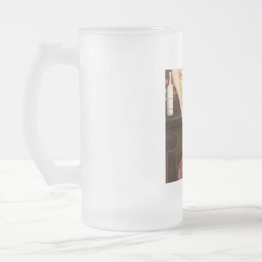 bier en tenen matglas bierpul (Links)