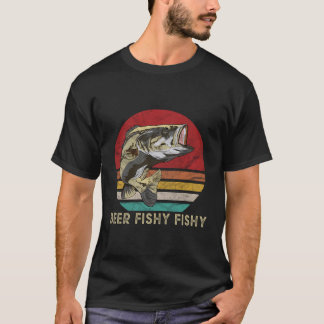 Bier en Vist cadeaus voor papa Beer Fishy Fishy T-shirt