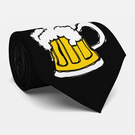 Bier! Frothy Bubble Mok of Brew Stropdas (Opgerold)