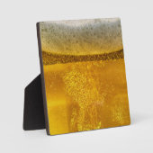 Bier Galaxy een Hemels Verfrissend Schuim Fotoplaat (Voorkant)