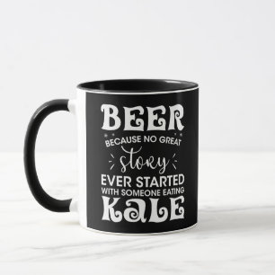 Bier Gezond drink Alcoholanekdotes Kale Humor Mok