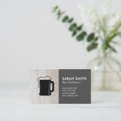 Bier Glas | brouwerij | houthandel Visitekaartje (Staand voorkant)