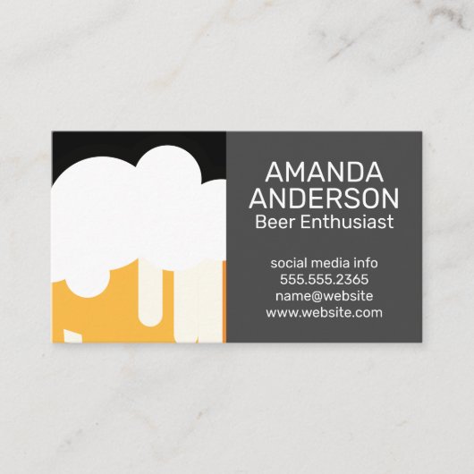 Bier Glas | Brouwerij Visitekaartje (Voorkant)