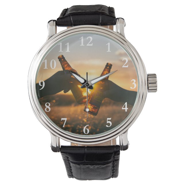 Bier Goede Tijd Proost Horloge (Voorkant)