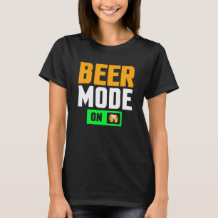 Bier grap drinkende mannen bruidegom vrijgezellenf t-shirt