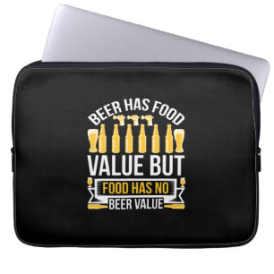 Bier heeft een voedingswaarde op de geboorte laptop sleeve