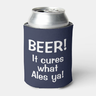 Bier! Het geneest wat Ales Ya! Funny Beer Koelbox Blikjeskoeler