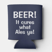 Bier! Het geneest wat Ales Ya! Funny Beer Koelbox Blikjeskoeler (Achterkant)