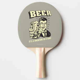 Bier: Het is een Vacatie in Kan Tafeltennisbatje