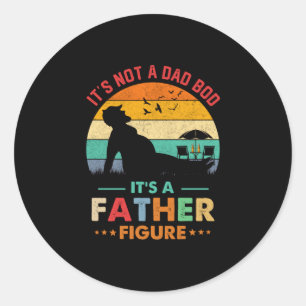 Bier Het Is Geen Dad Bod Het Is Een Vaderfiguur Bi Ronde Sticker