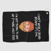 Bier het is kool golfhanddoek (Horizontaal)