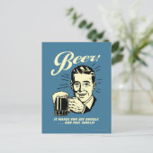 Bier: Het maakt je dubbel zien Briefkaart (Staand voorkant)