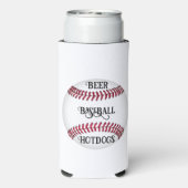 Bier, Honkbal, Hotdogs Koeltasje (Seltzer Achterkant)