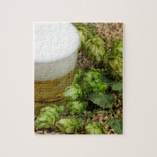 Bier, hop en mout legpuzzel (Verticaal)