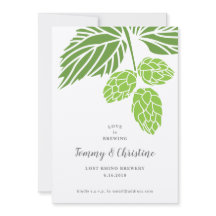 Bier Hops Wedding Invitation, Shower
