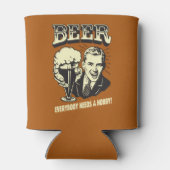 Bier: Iedereen heeft een Hobby nodig Blikjeskoeler (Achterkant)