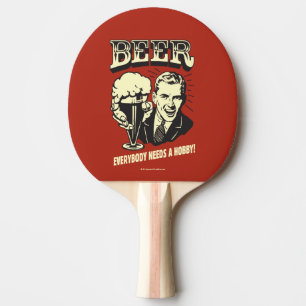 Bier: Iedereen heeft een Hobby nodig Tafeltennisbatje