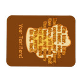 BIER in talen aangepaste magneet (Horizontaal)