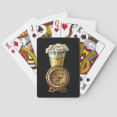 Bier in zwart pokerkaarten (Achterkant)