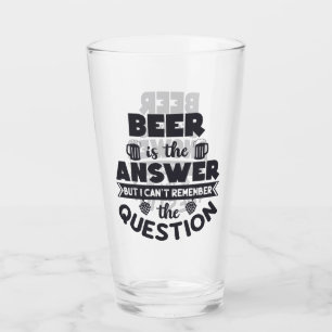 Bier is het antwoord glas