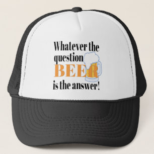 Bier is het Antwoord Trucker Pet