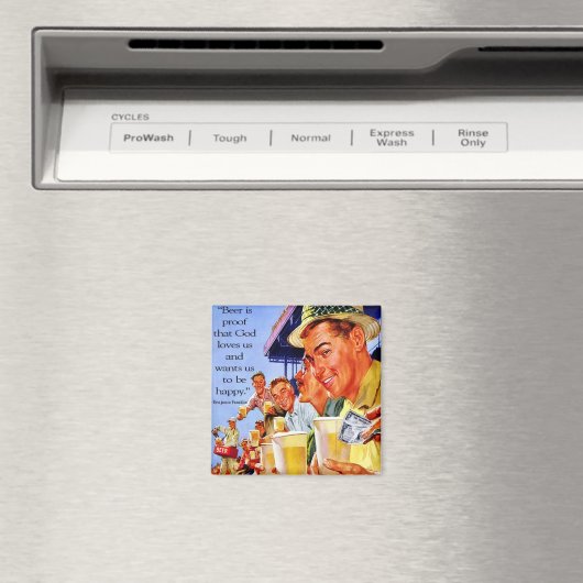 "Bier is het bewijs dat God van ons houdt" Magneet (Insitu (Vaatwasser))