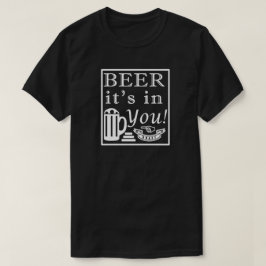 Bier is in jou. Lijst T-shirt
