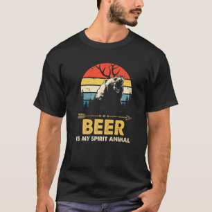 Bier is mijn dierlijk Beer in de goede Drink Pub R T-shirt