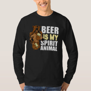 Bier is mijn dierlijk bier dat Viking Drink T-shirt