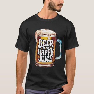 Bier is mijn gelukkige sap t-shirt
