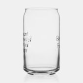 Bier is Proof Ben Franklin Quote Fun Blikvorm Glas (Links)