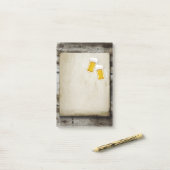 bier, kauwers, roest, land post-it® notes (Op bureau)
